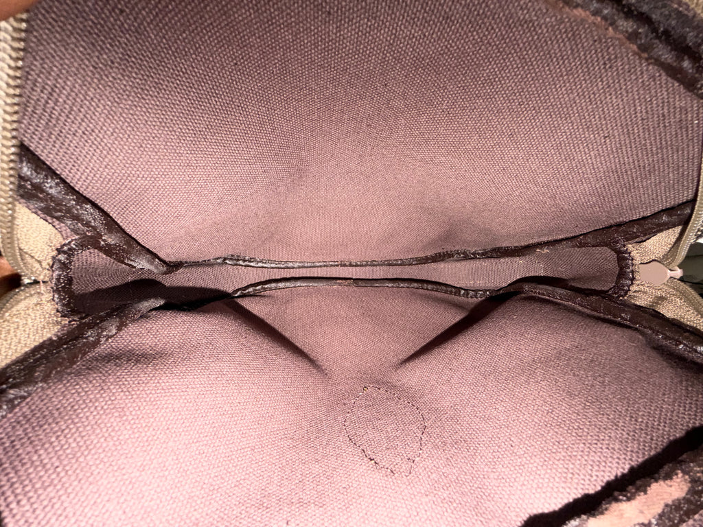 Yves Saint Laurent Monogram Cosmetic Pouch / Clutch