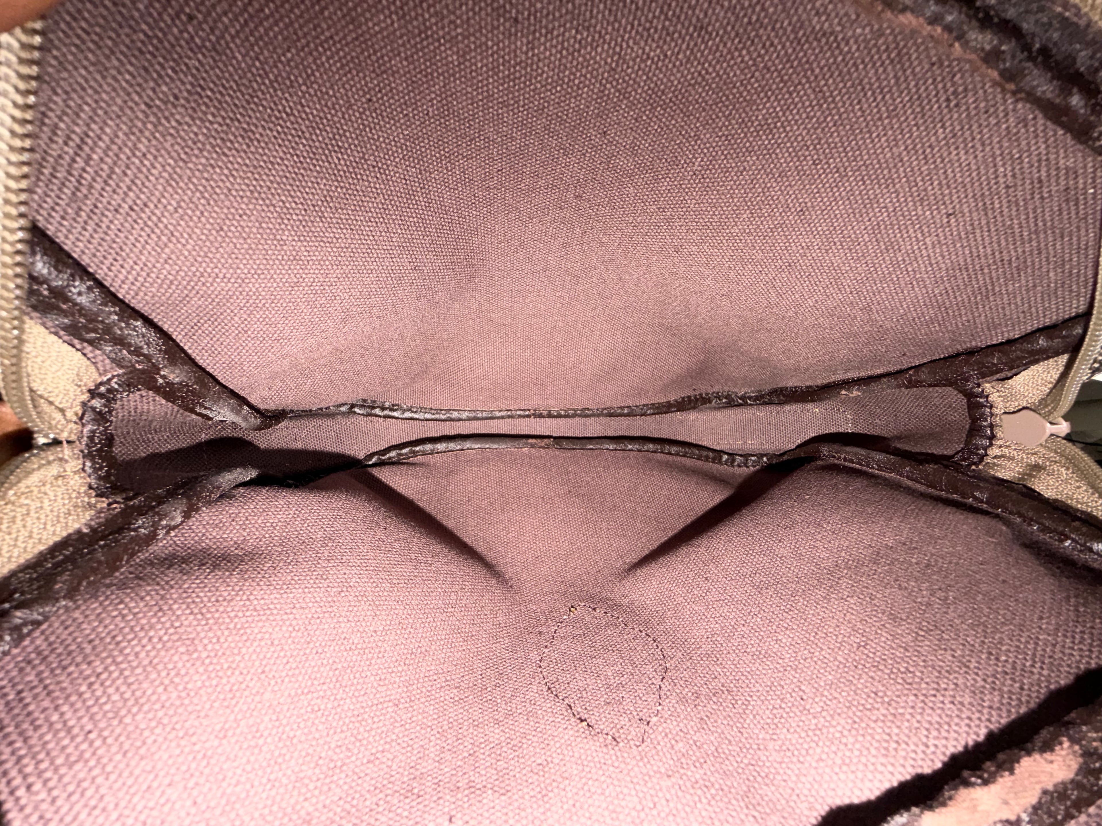 Yves Saint Laurent Monogram Cosmetic Pouch / Clutch