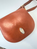 Vintage Paolo Gucci Leather Saddle Bag – Cognac Brown