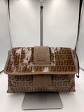 Fendi Zucca Wristlet Clutch