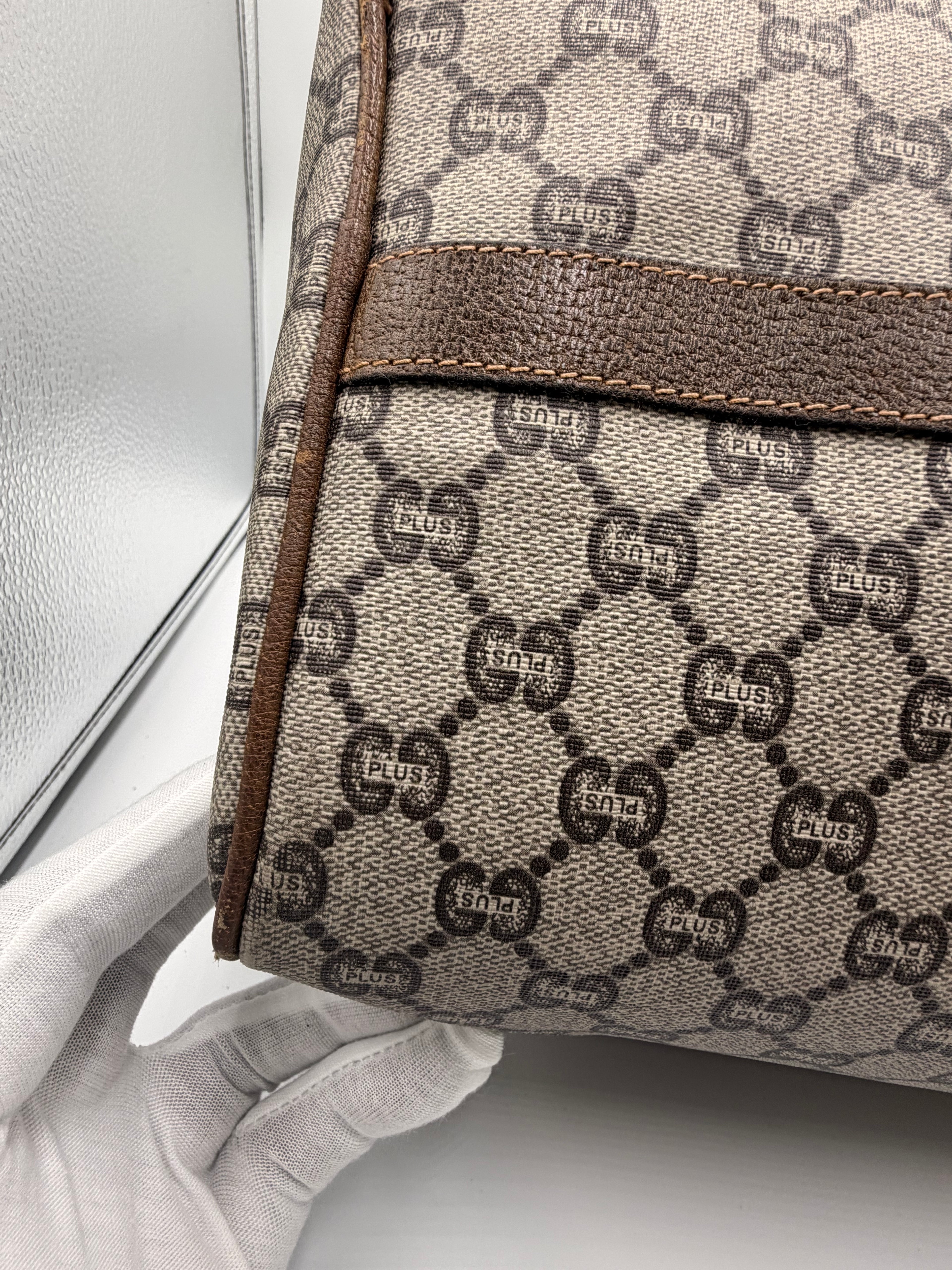 Gucci Monogram Boston Bag