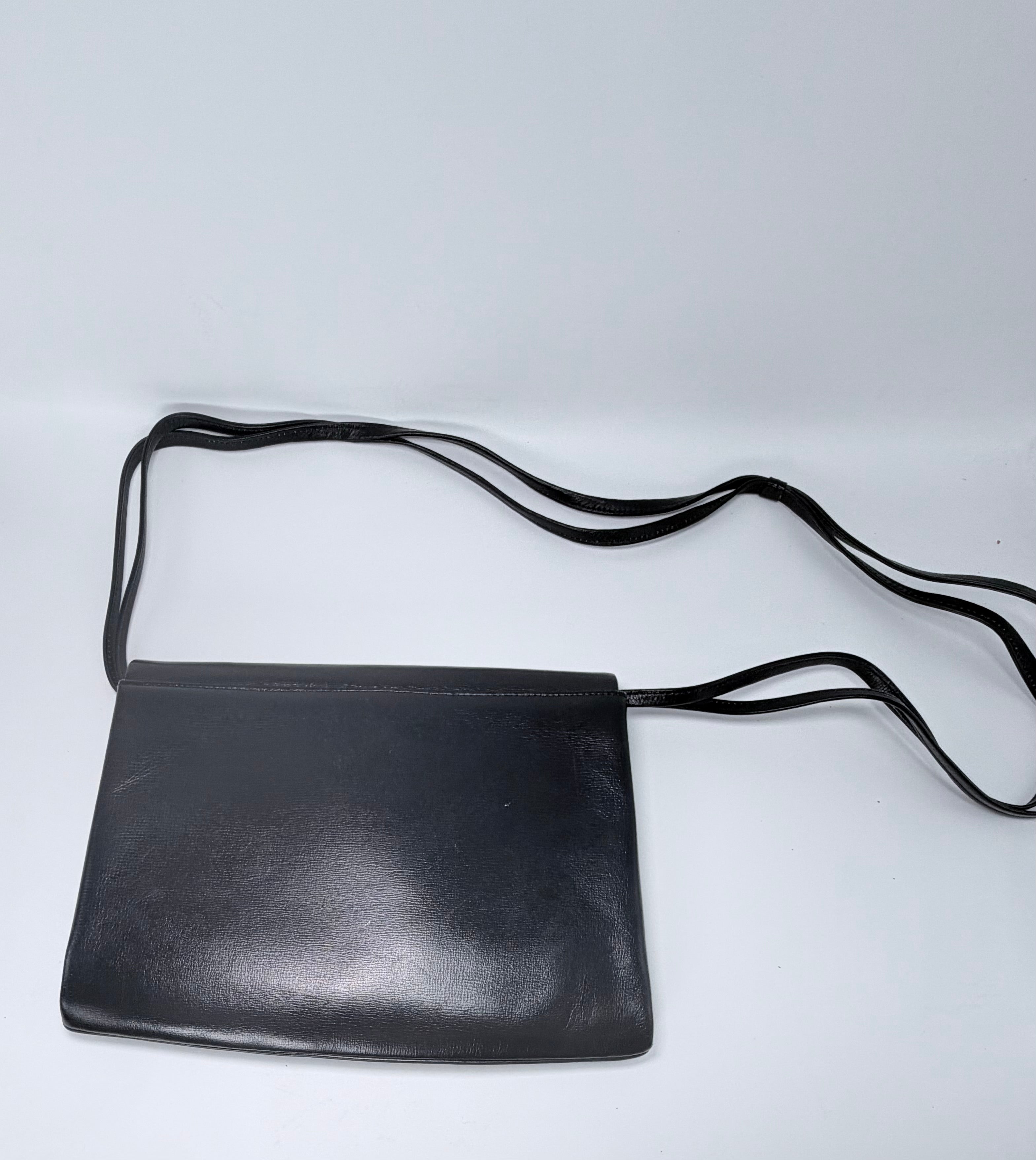 Balenciaga Black Leather Crossbody Bag