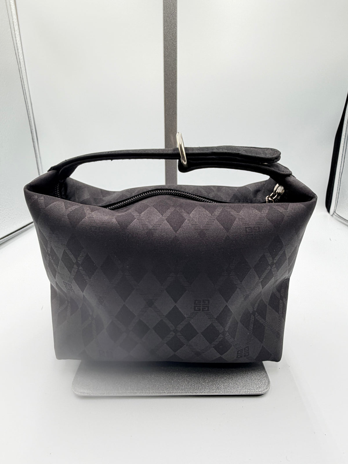 Givenchy Black Monogram Crystal Logo Shoulder Bag