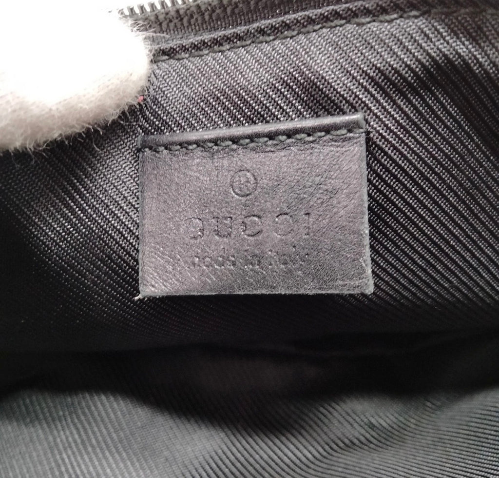 Gucci GG Canvas Mini Pouchette Bag (Black)