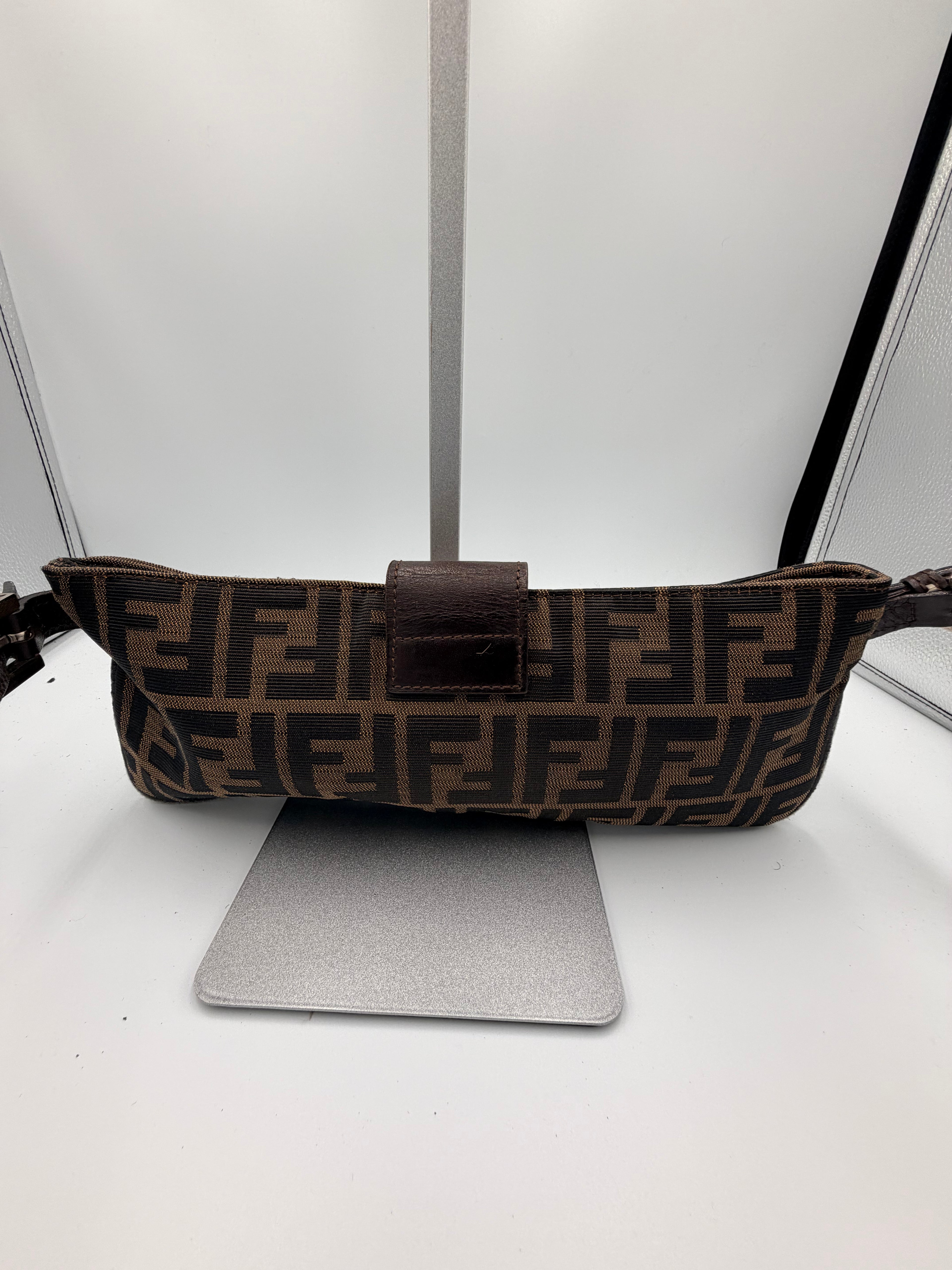 Fendi Zucca Baguette Shoulder Bag