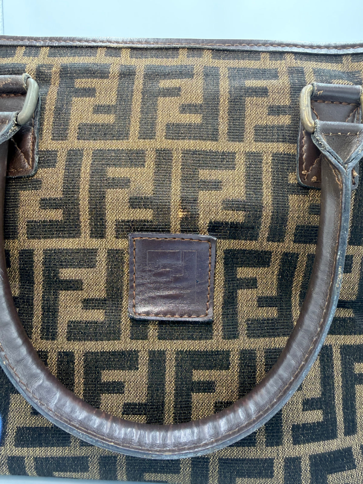 Fendi Zucca Monogram Tote Bag – Brown