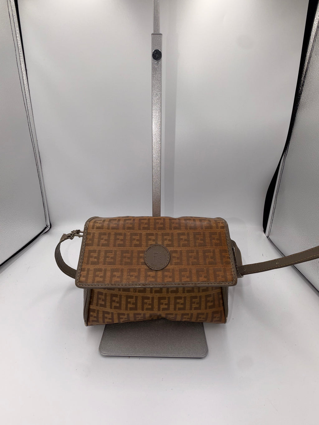 Fendi Zucca Flap Crossbody Bag