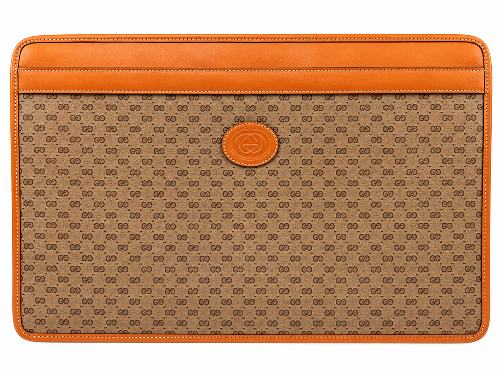 Gucci Micro GG Portfolio Clutch/ Briefcase