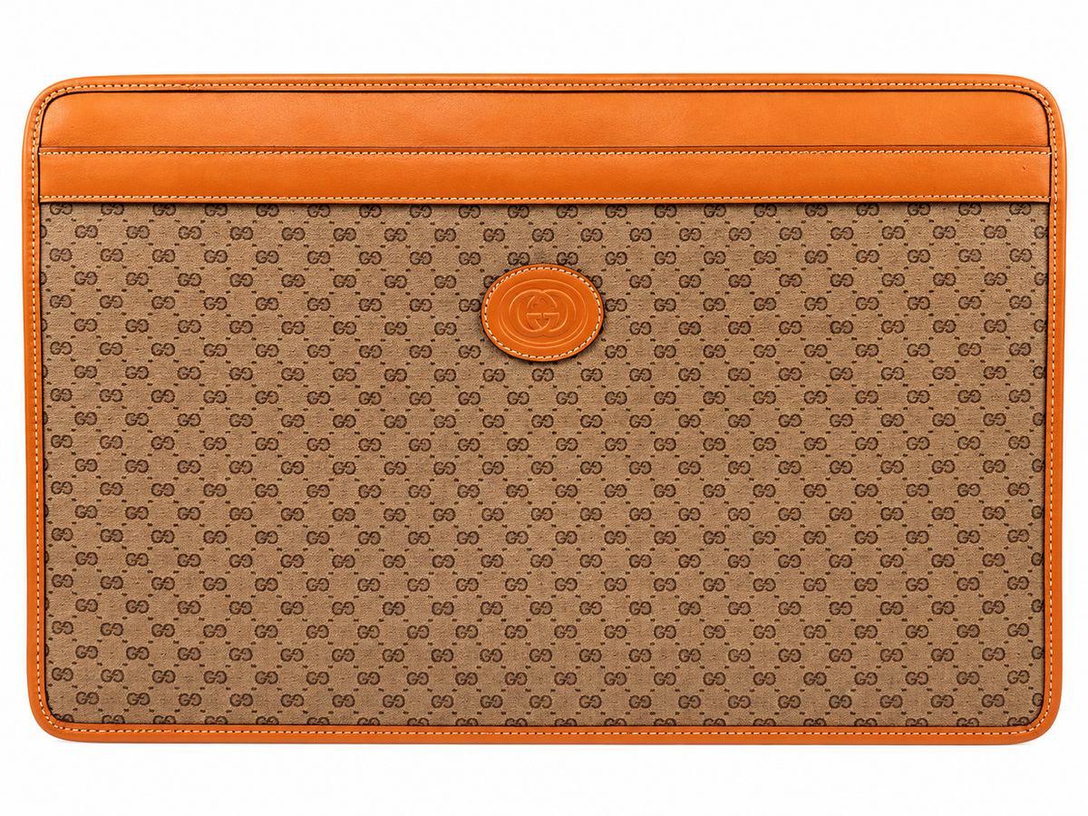 Gucci Micro GG Portfolio Clutch/ Briefcase