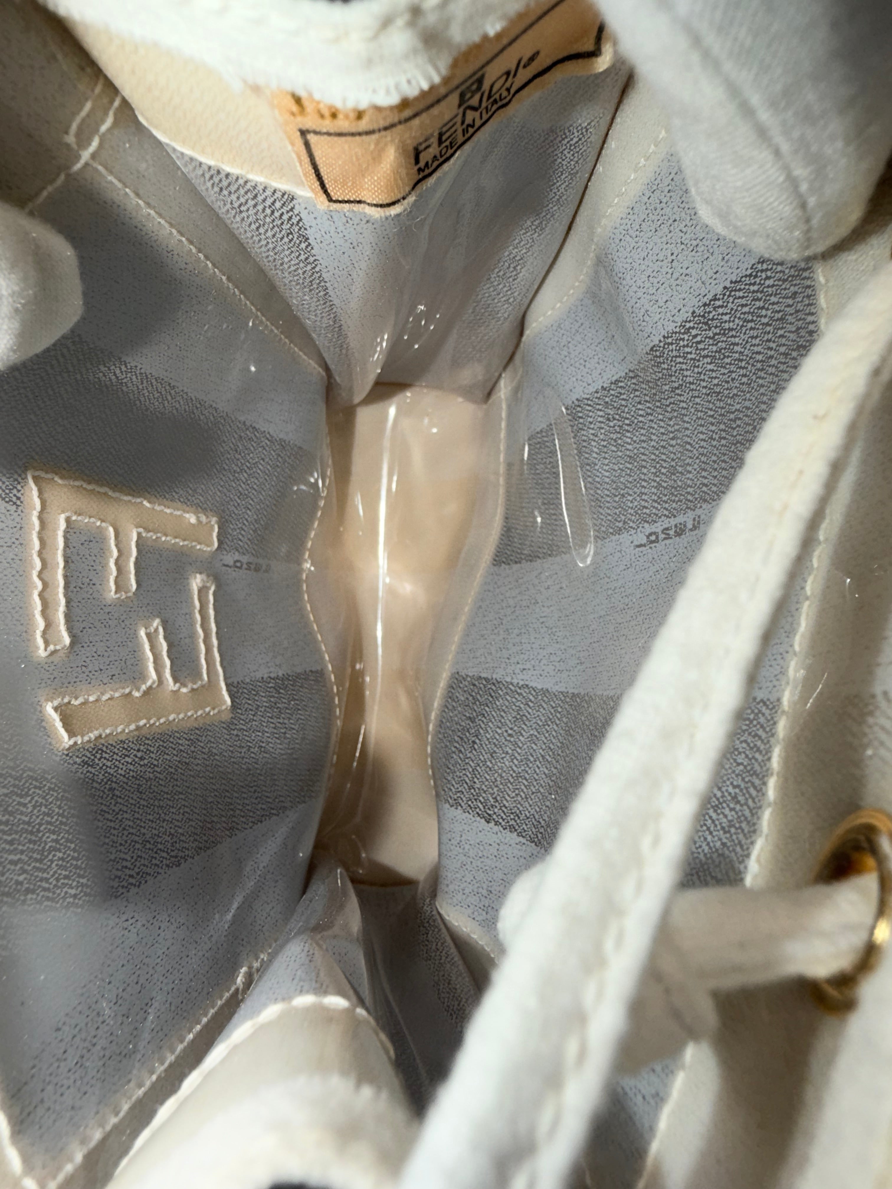 Fendi Vintage Mini Tote – White