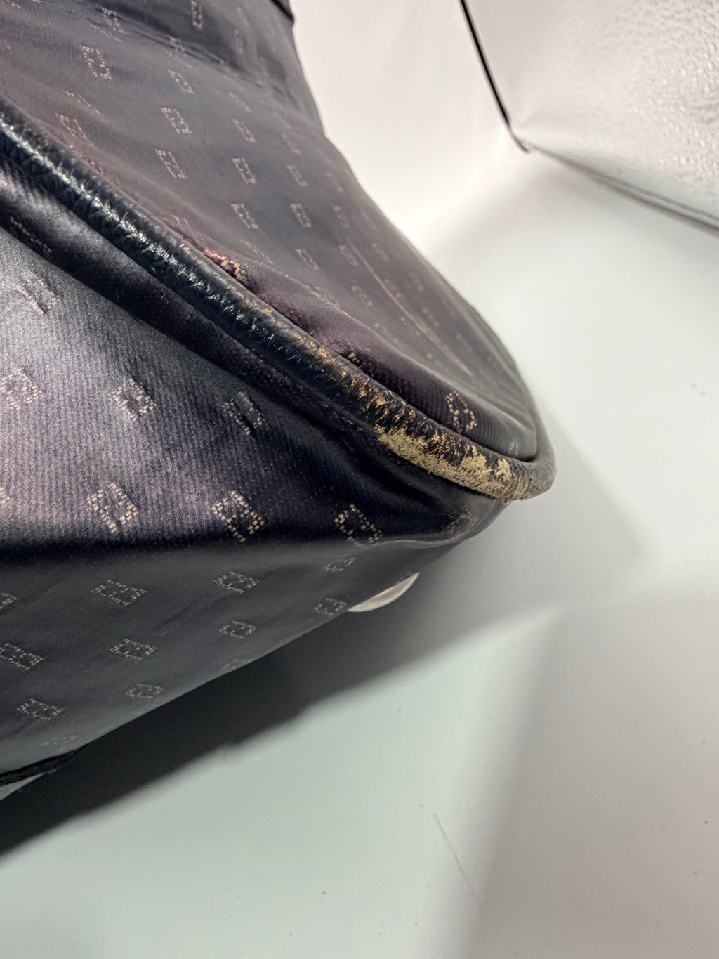 Fendi FF Monogram Leather Boston Bag /Weekender