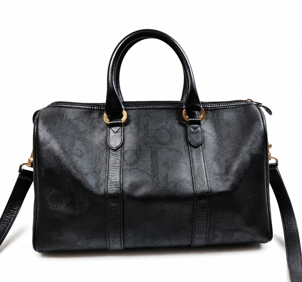Christian Dior Trotter Boston 40 Bandolier Bag – Black
