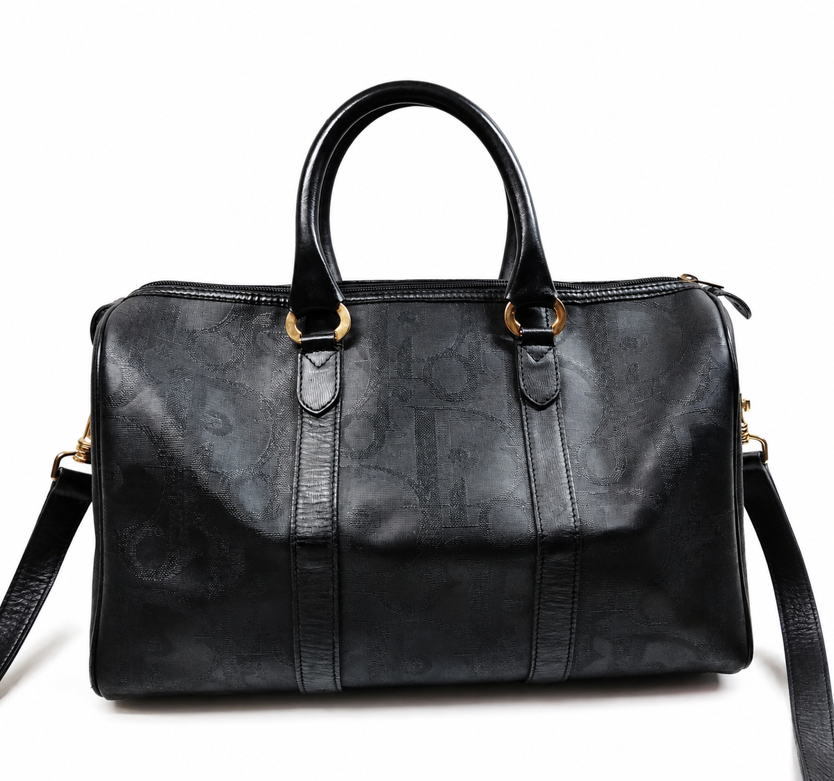 Christian Dior Trotter Boston 40 Bandolier Bag – Black