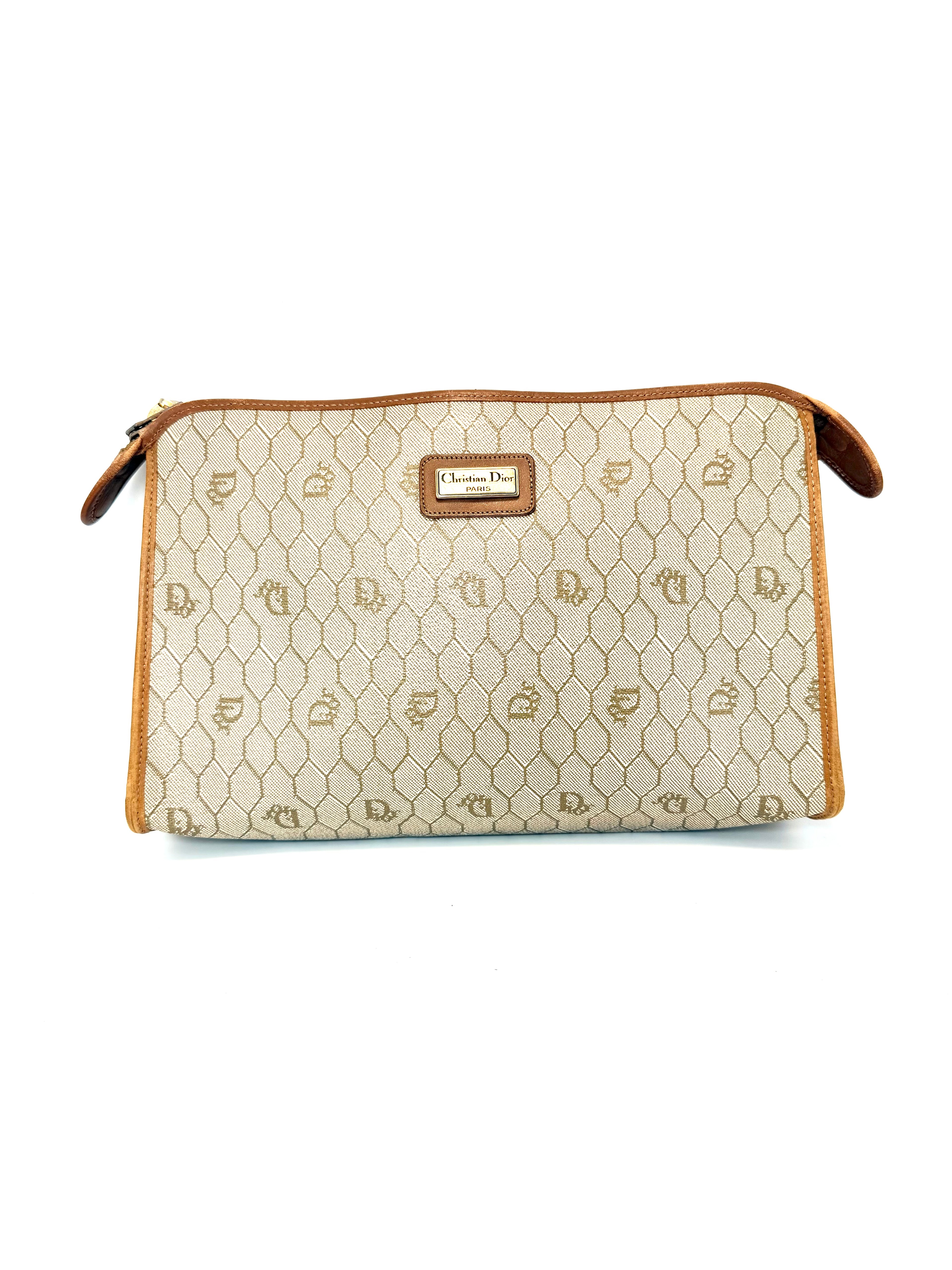 Christian Dior Honeycomb Clutch / Pouch