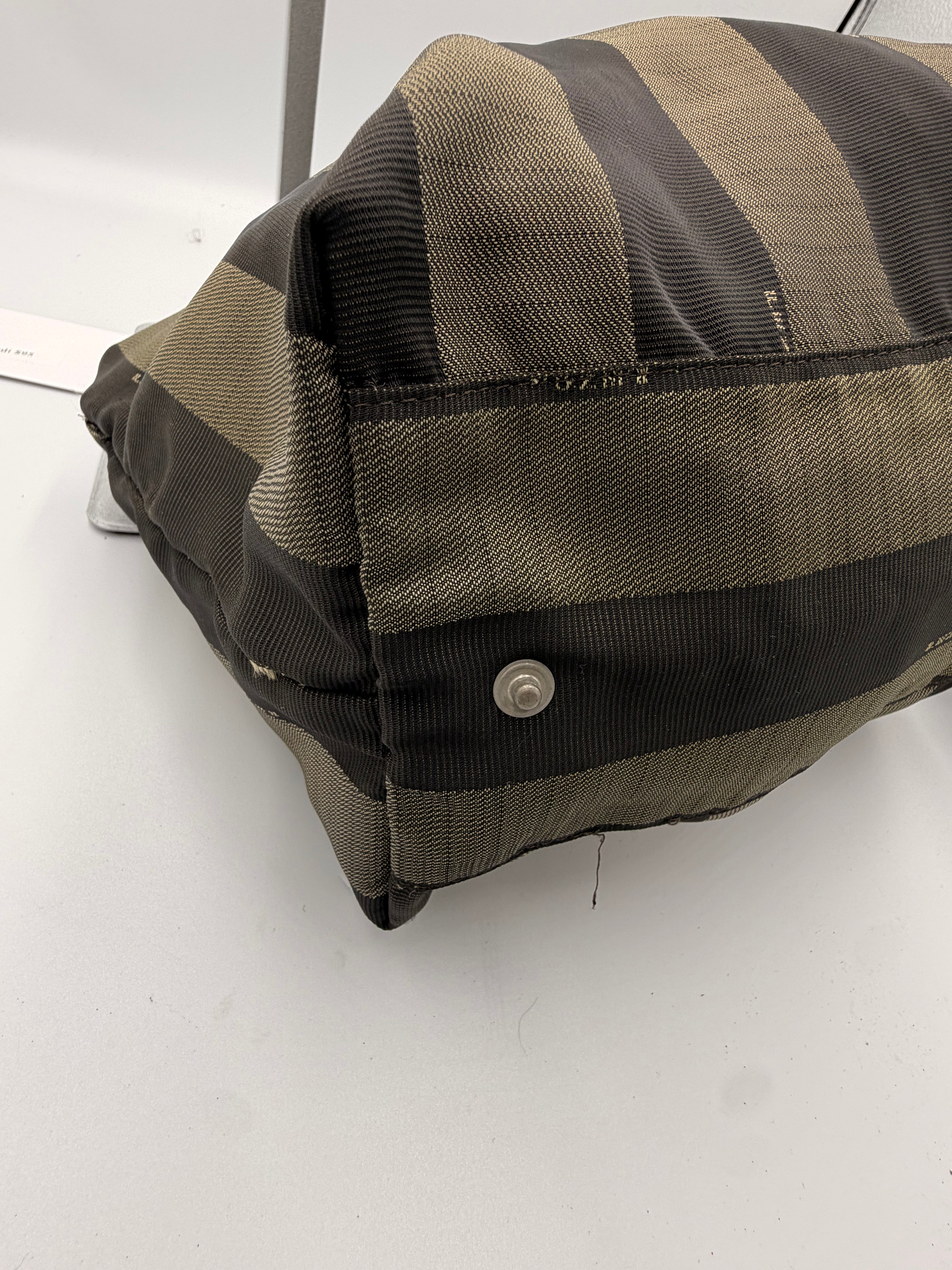 Fendi Pequin Stripe Tote Bag