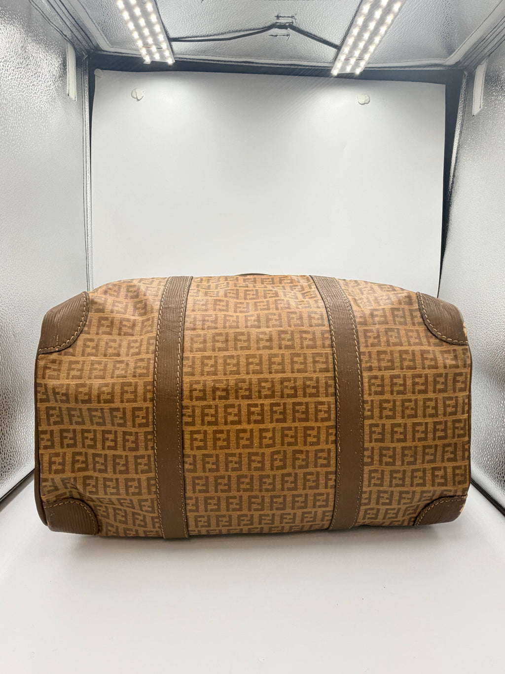 Fendi Vintage Zucca Monogram Boston Bag – Brown