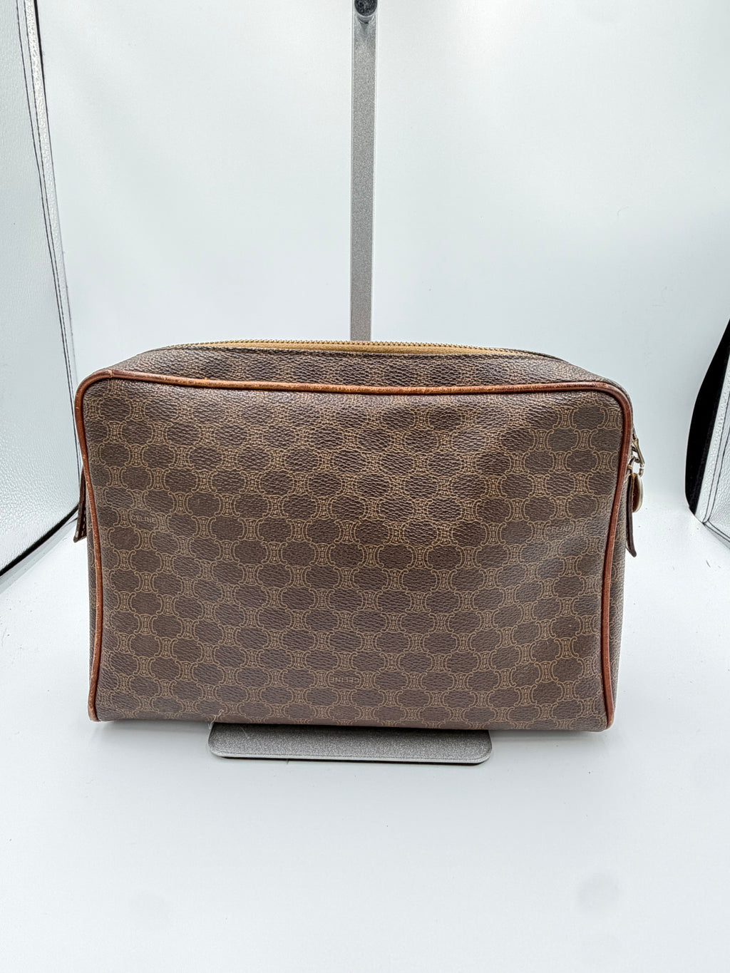 Celine Macadam Vintage Cosmetic Case / Toiletry Pouch