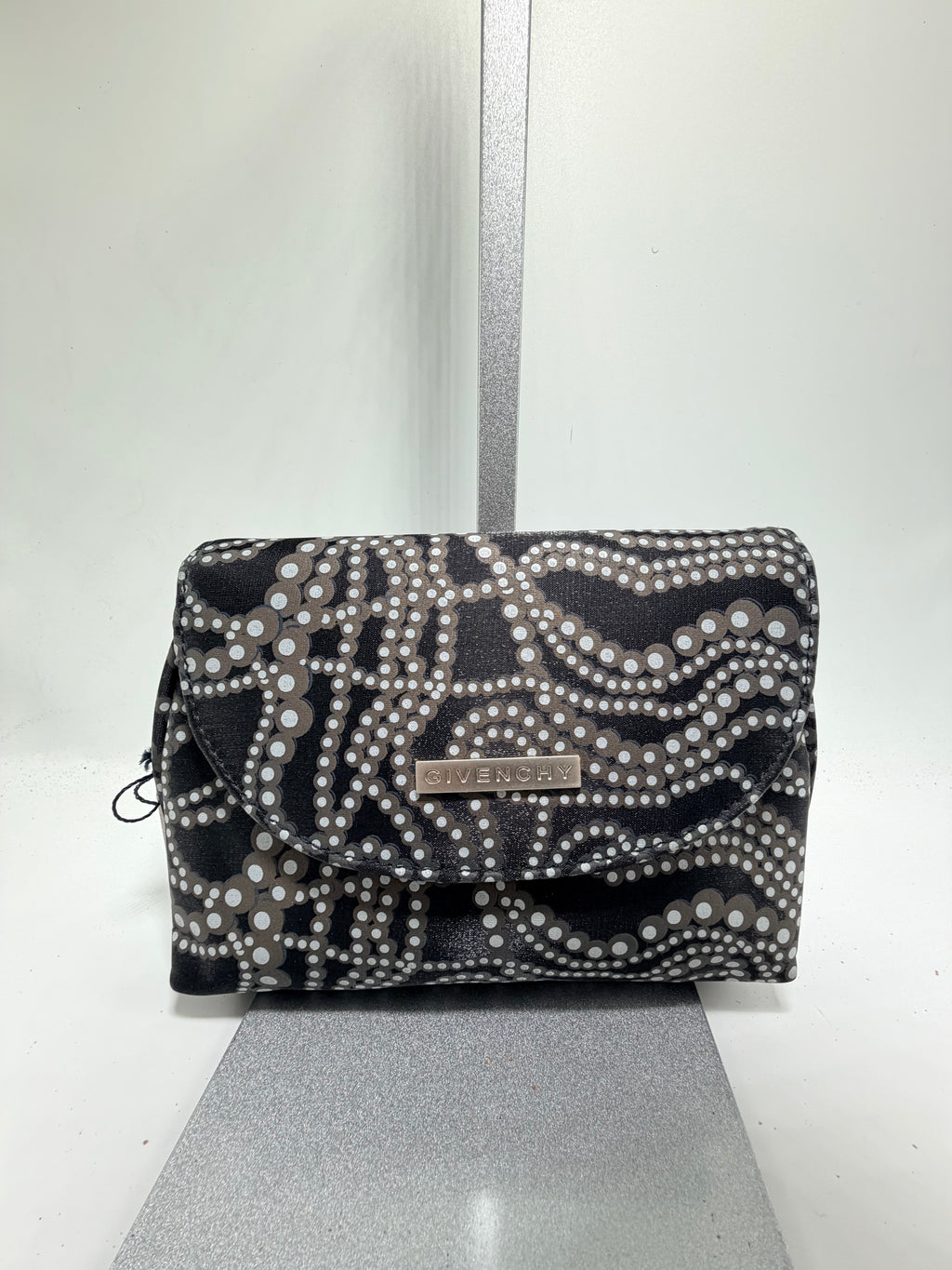 Givenchy Printed Pouch Clutch – Black & Grey (Never Used)