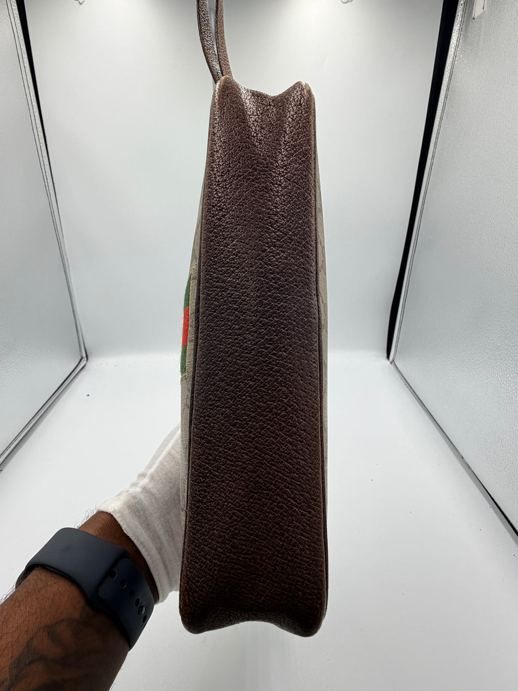 Gucci GG Supreme Web Wristlet Clutch