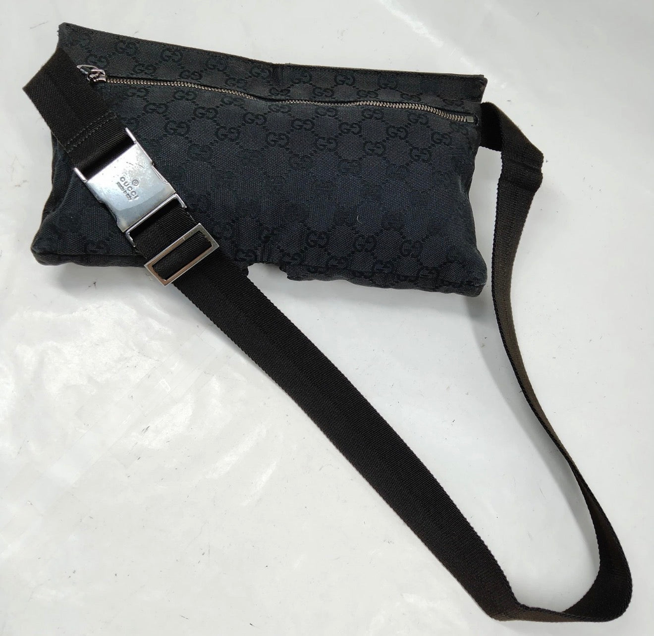 Gucci GG Canvas Belt Bag / Waist Bag (Black)
