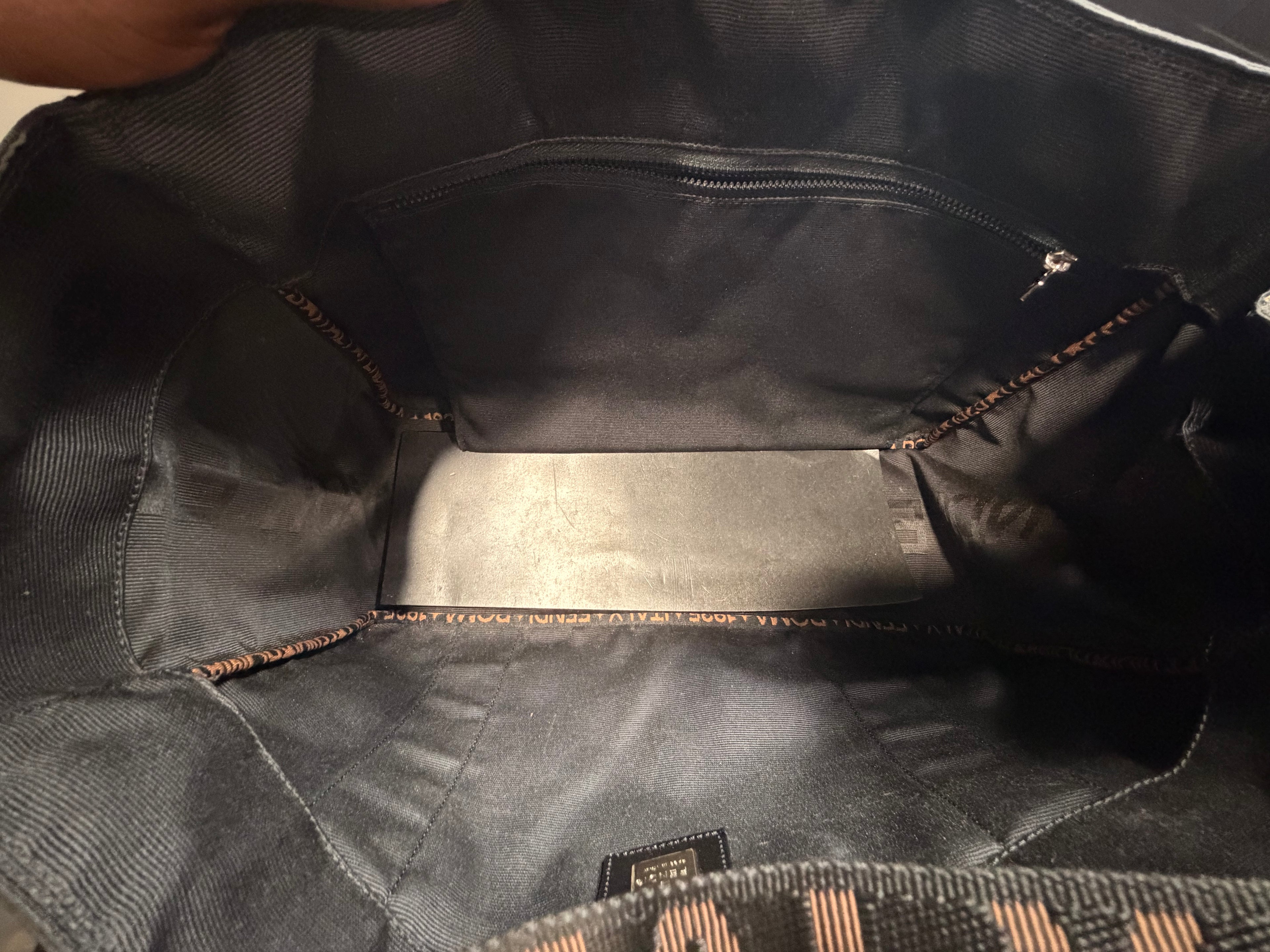 Fendi Roma 1925 Logo Strap Nylon Tote Bag
