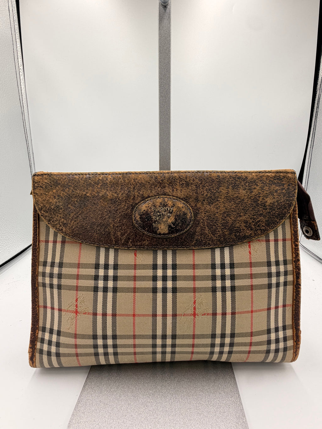 Burberry Nova Check Portfolio Clutch