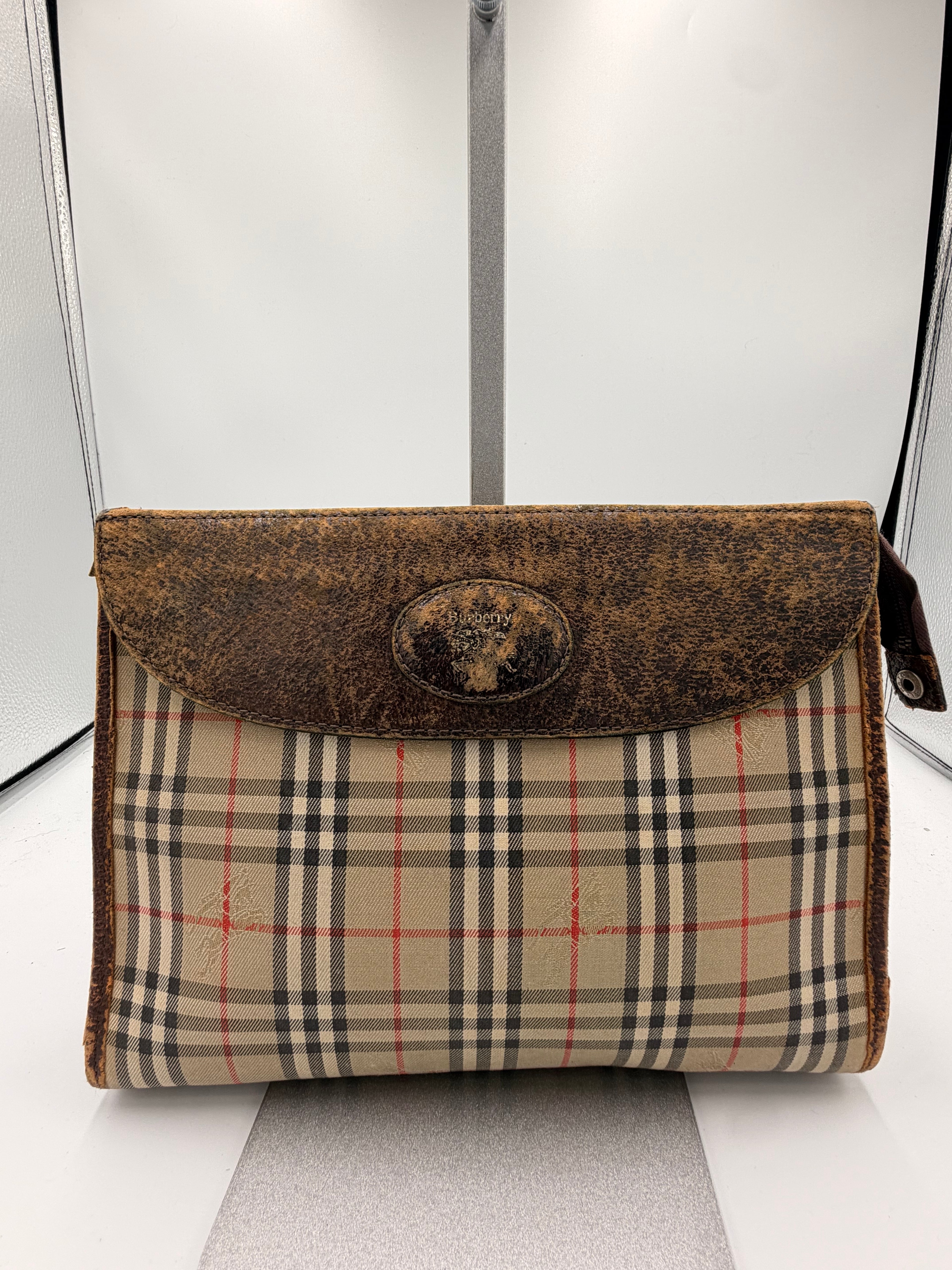 Burberry Nova Check Portfolio Clutch