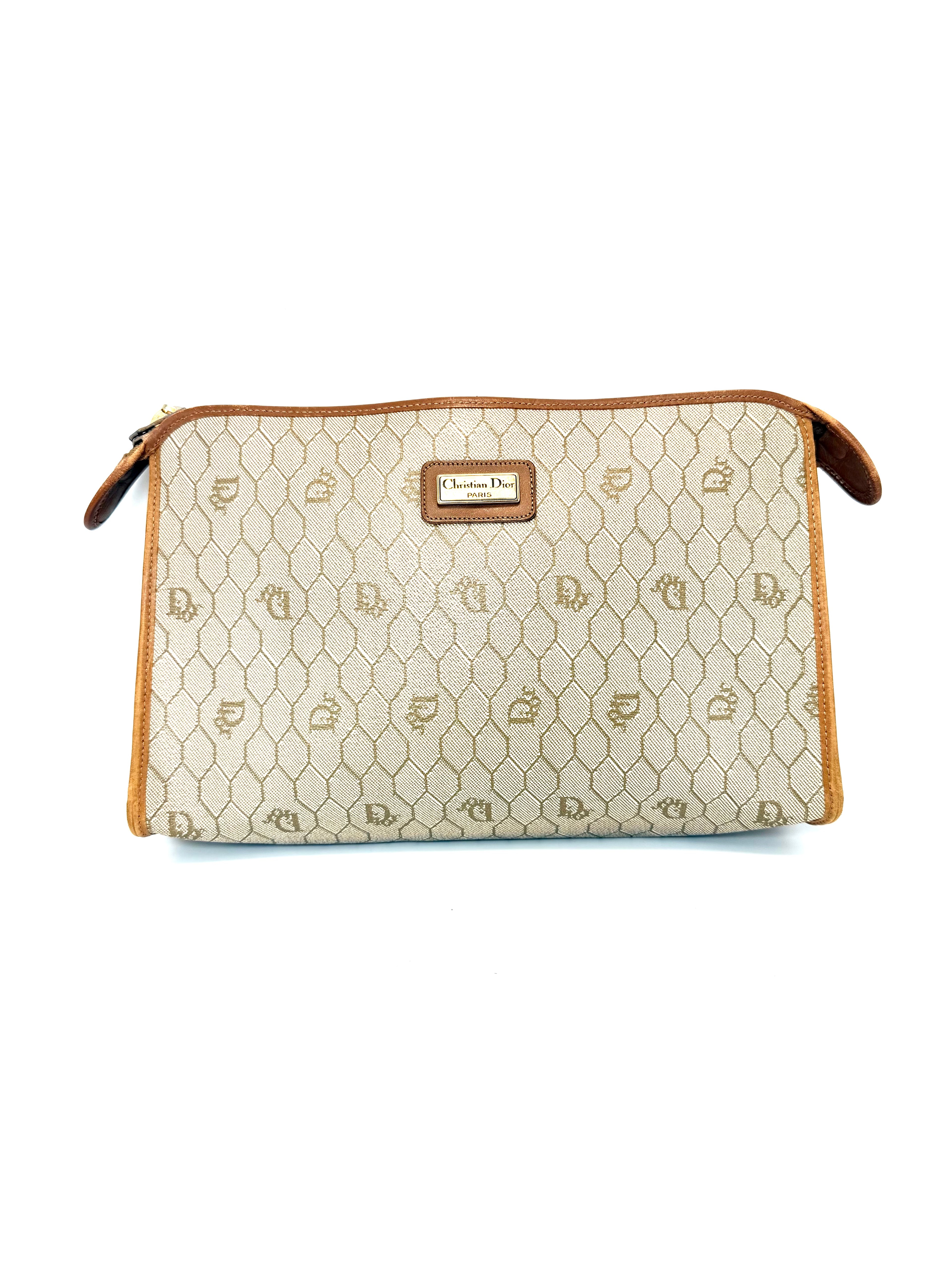 Christian Dior Honeycomb Clutch / Pouch