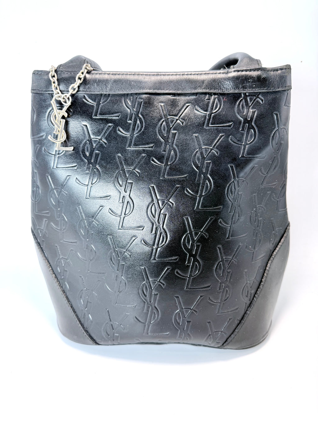 Yves Saint Laurent (YSL) Embossed Leather Shoulder Bag
