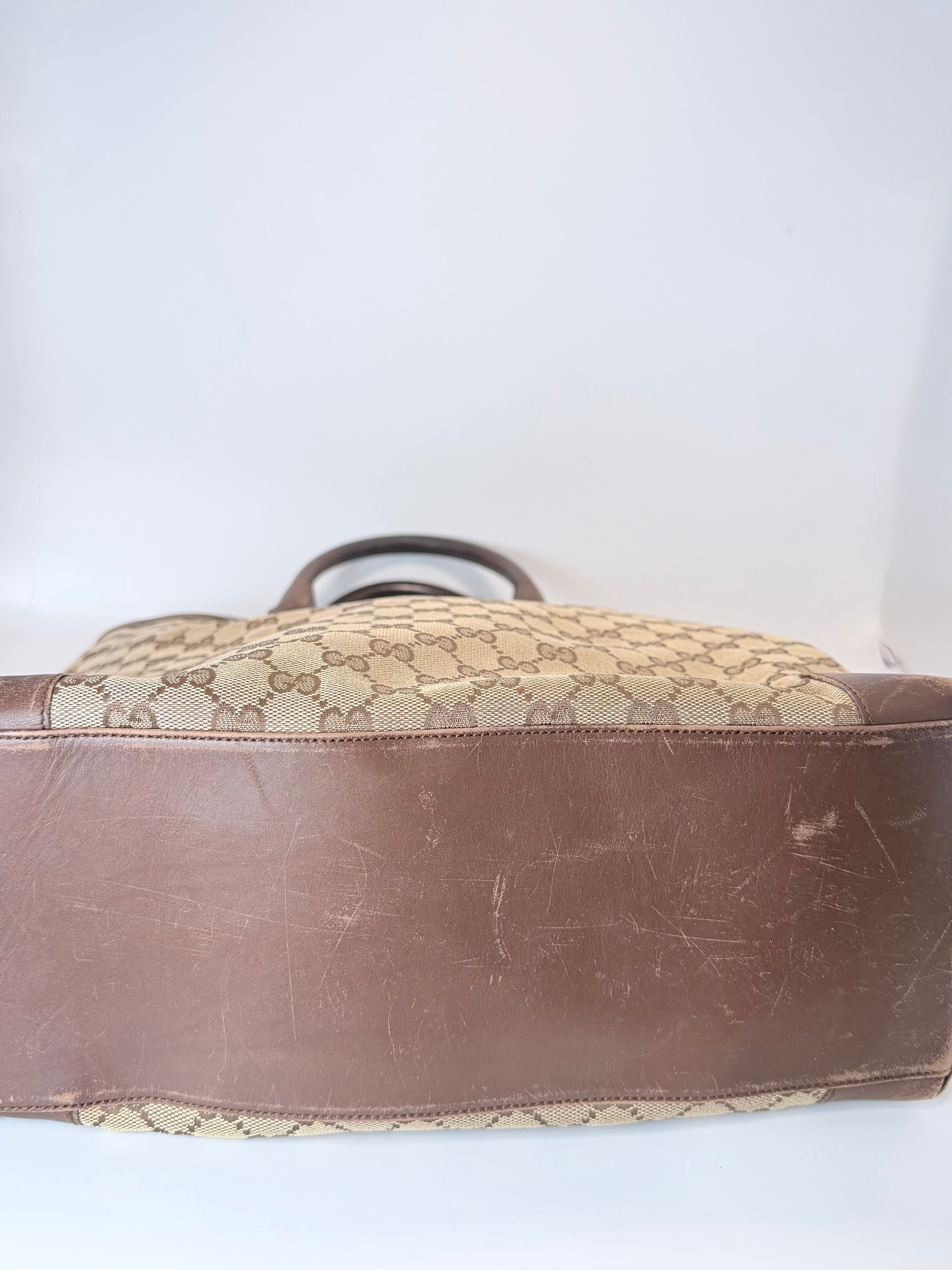 Gucci Vintage GG Canvas Tote Bag