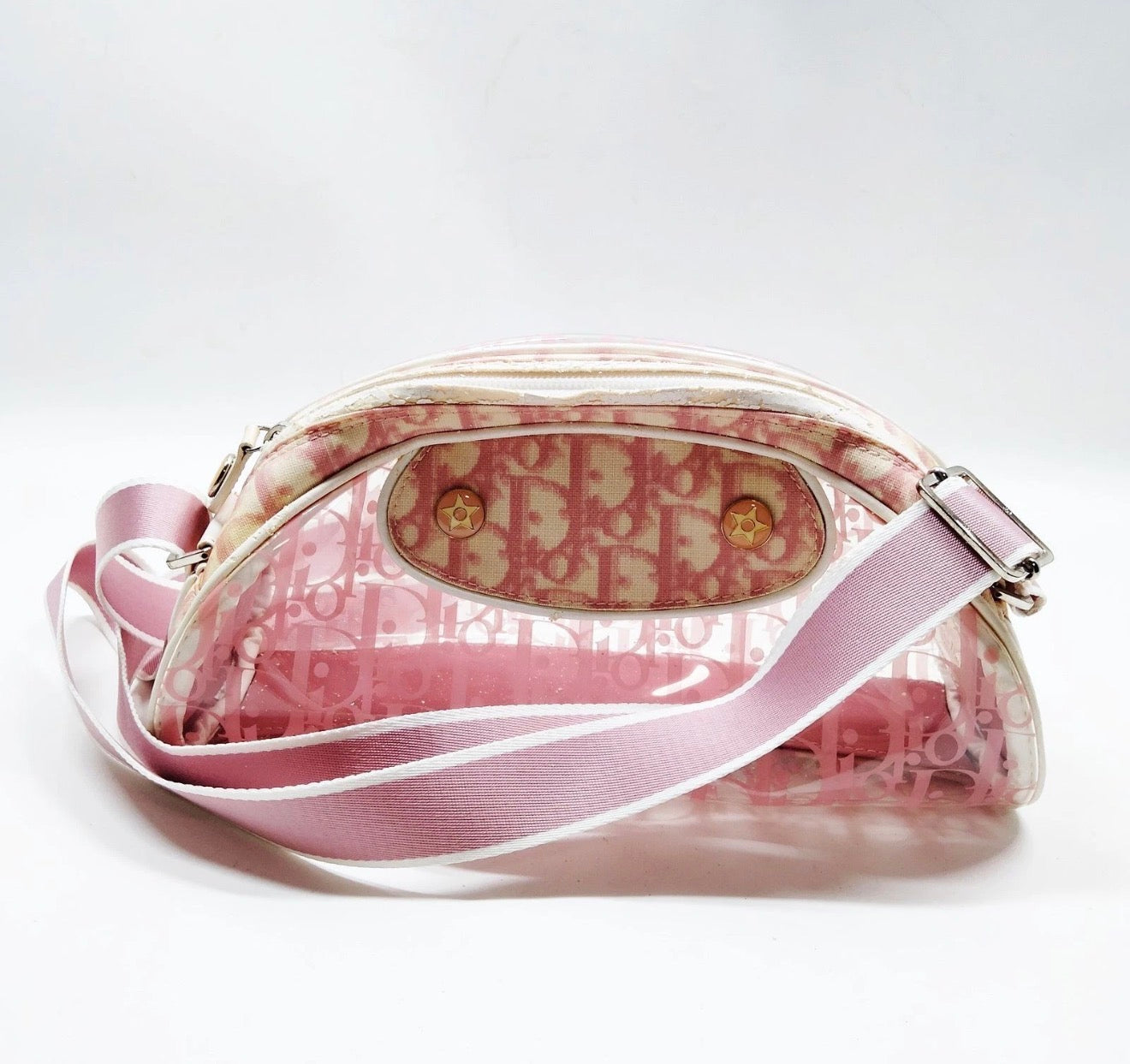 Christian Dior Pink Trotter Jelly Crossbody Bag