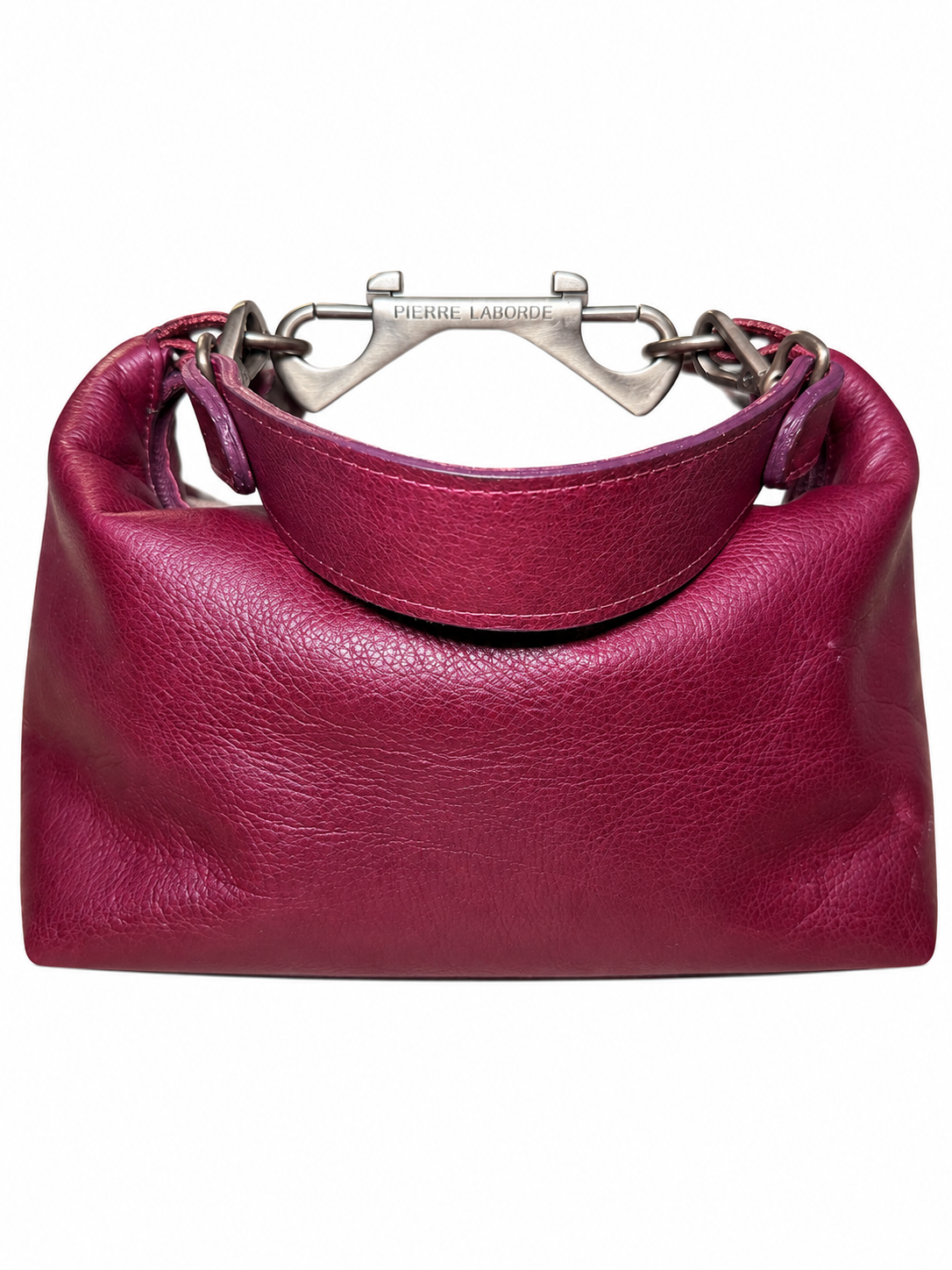 Pierre Laborde One-of-One Burgundy Pony Hair & Leather Bag