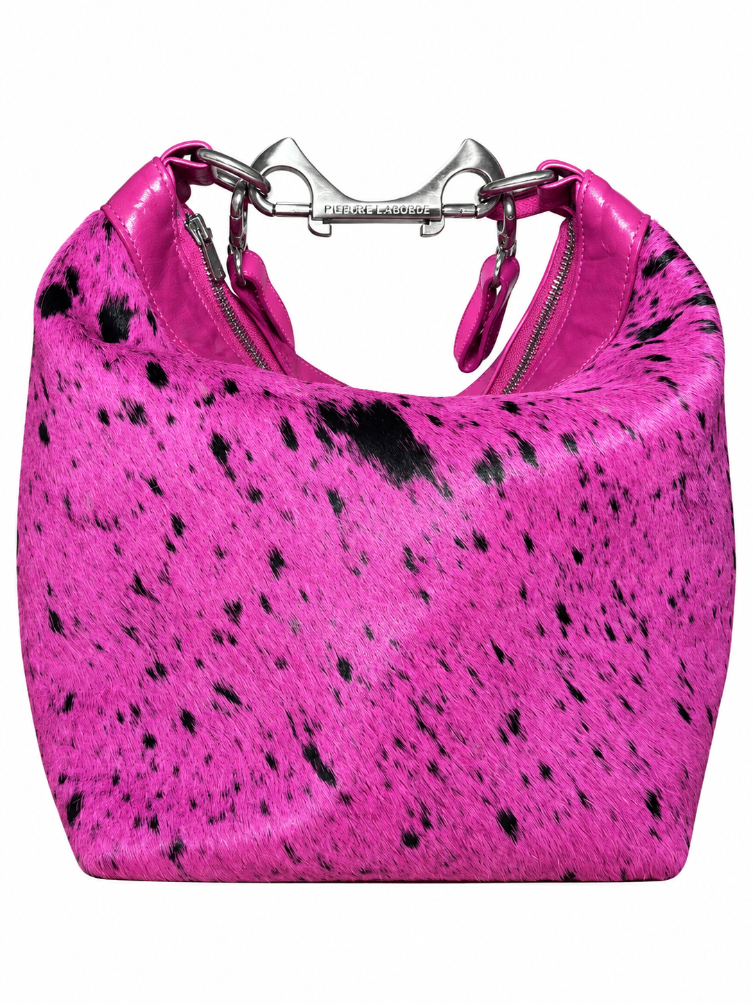 Pierre Laborde One-of-One Hot Pink Pony Hair & Leather Bag