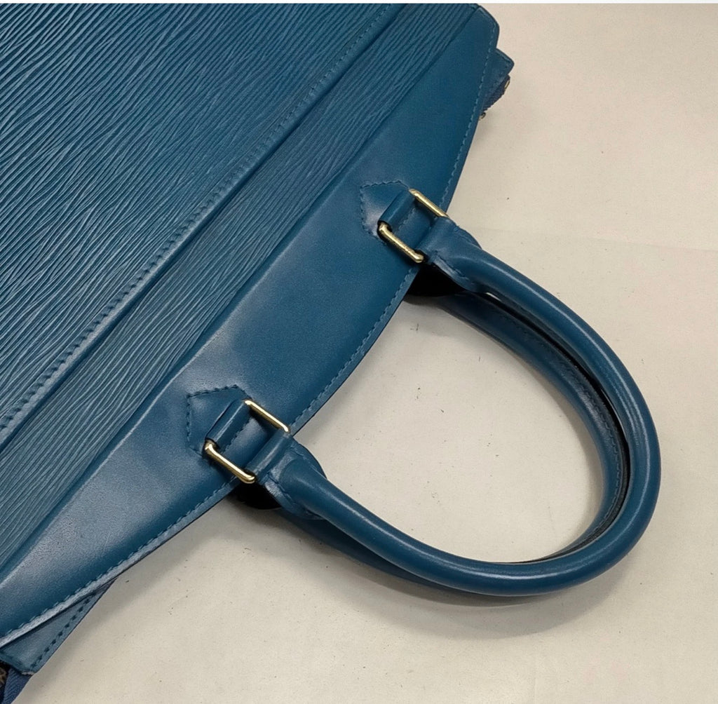 Louis Vuitton Epi Leather Riviera Handbag – Blue