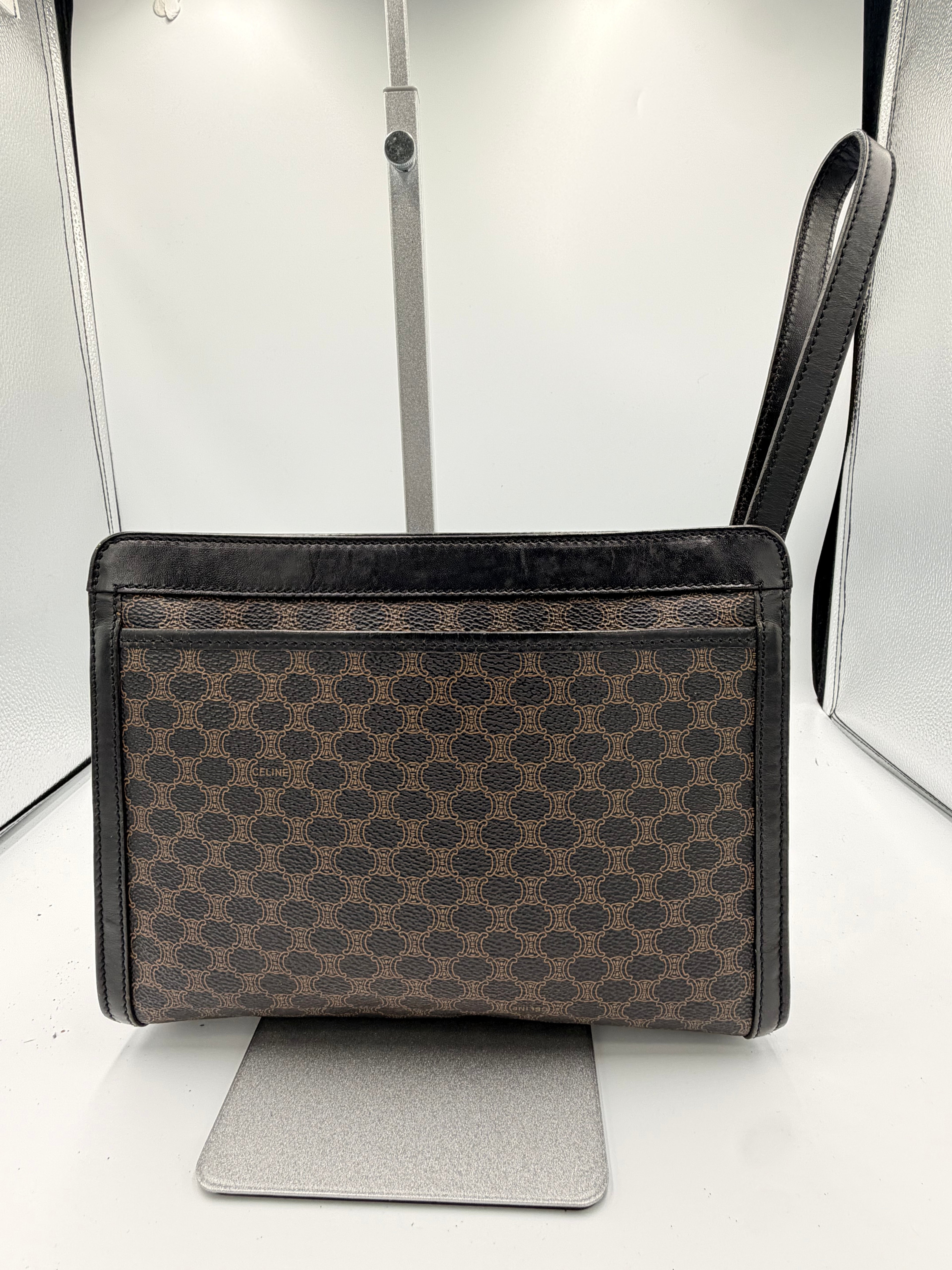 Celine Macadam Wristlet Clutch