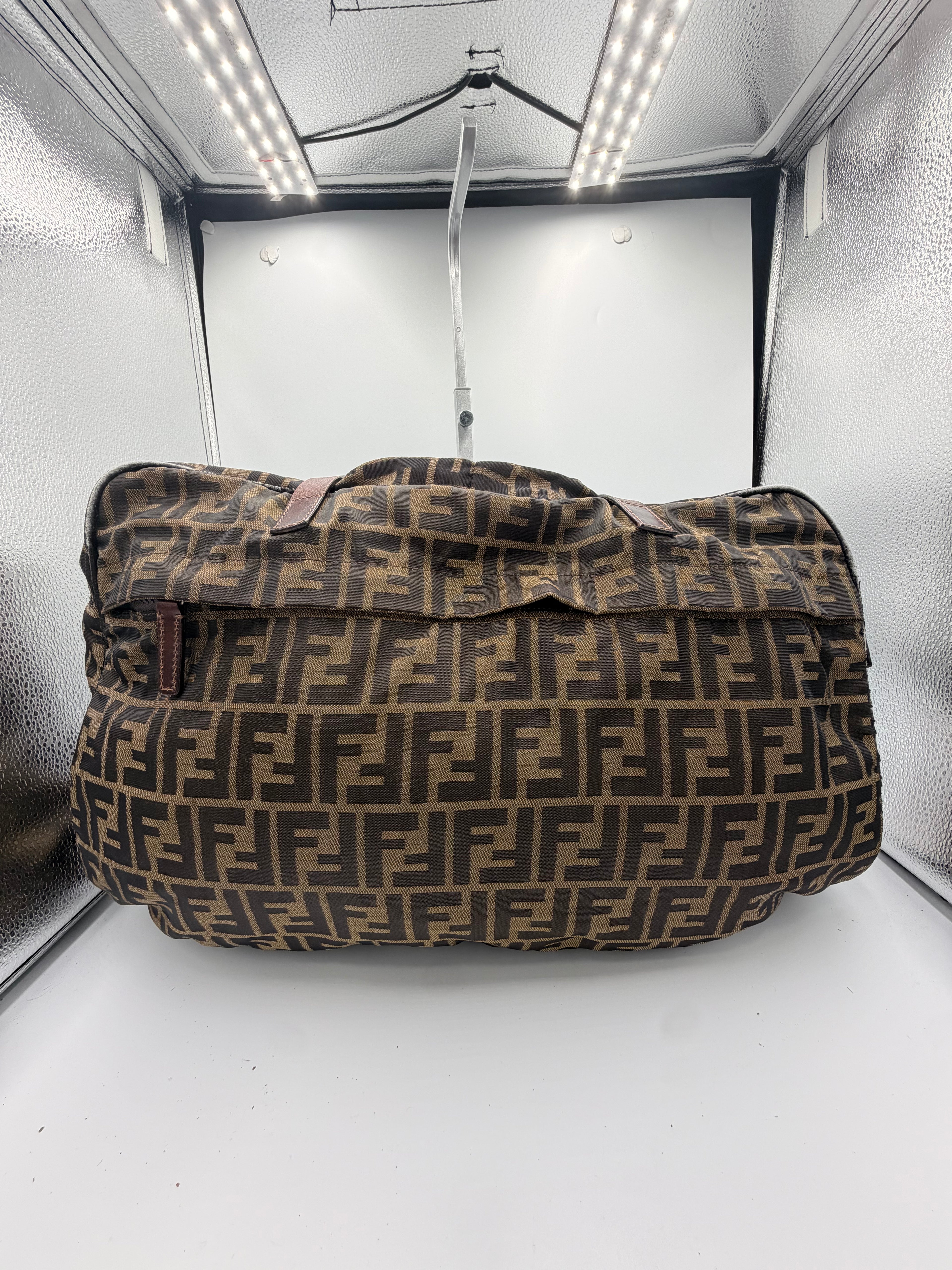 Fendi Zucca Nylon Shoulder / Duffle Bag