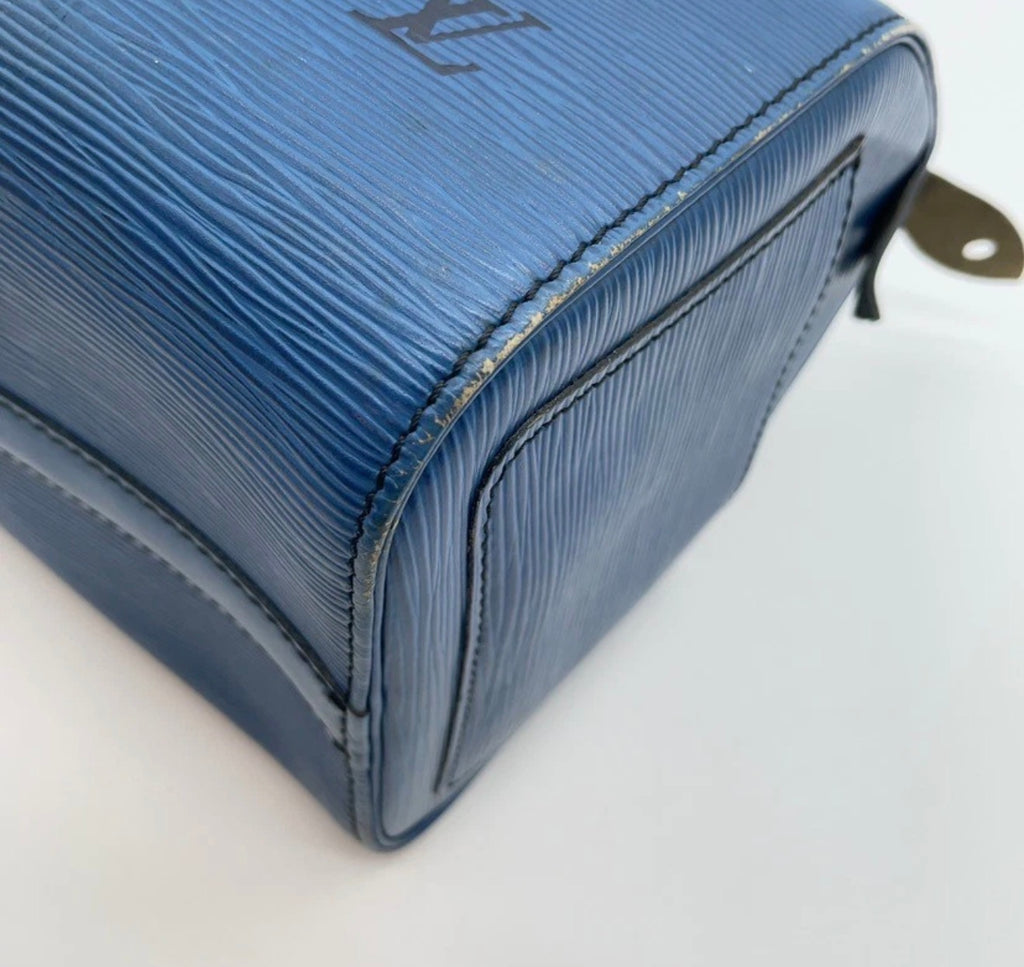 Louis Vuitton Speedy 25 Epi Toledo Blue
