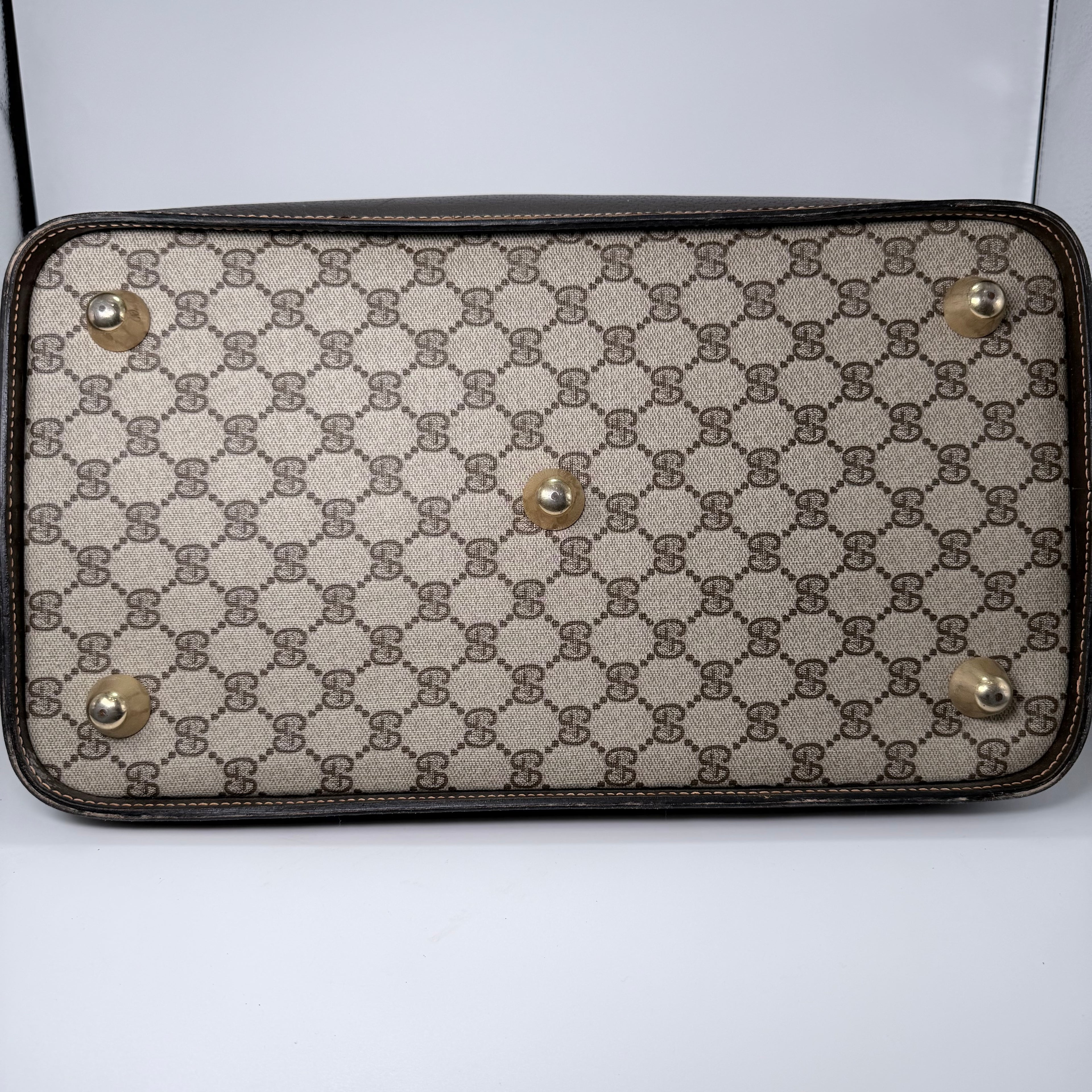 Gucci Vintage Bag – Brown Leather & Monogram