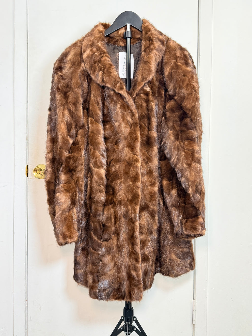 Vintage Brown Mink Fur Coat – Large/XL 014
