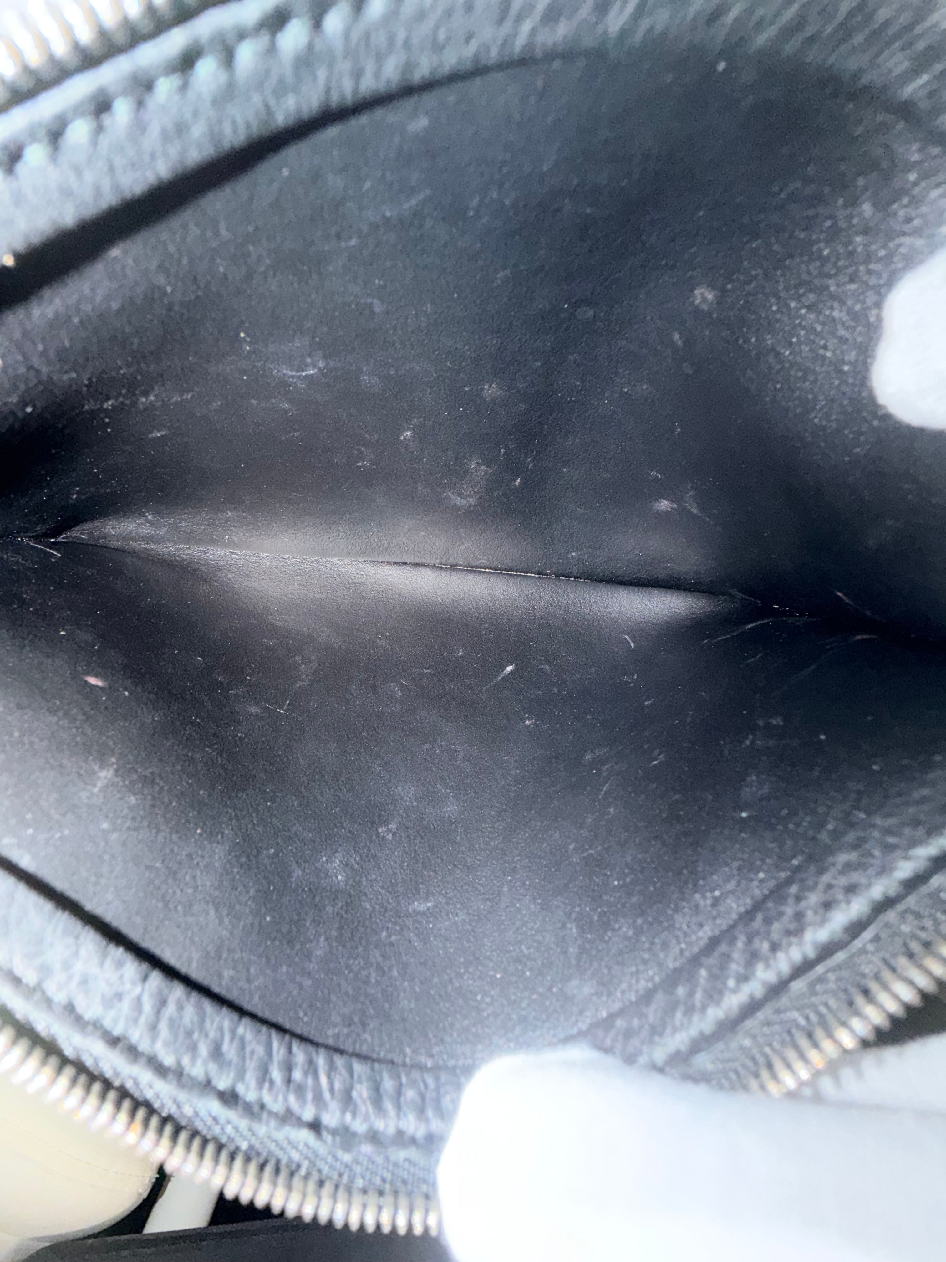 Balenciaga Leather Wristlet with Mirror – Black