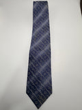 Yves Saint Laurent Silk Tie – Navy Geometric Monogram