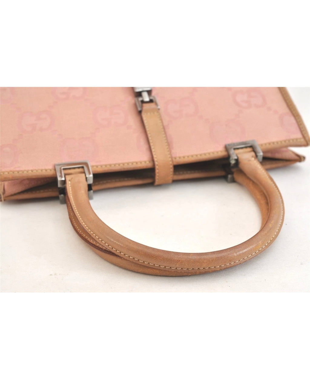 Gucci Jackie Jumbo GG Canvas Handbag – Pink