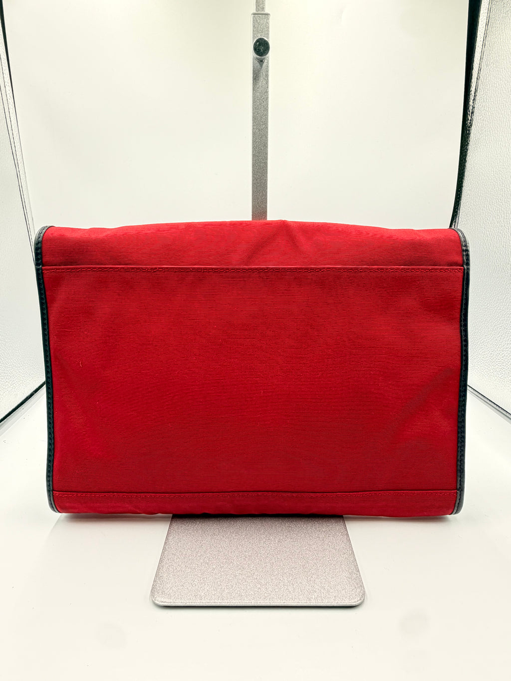 Celine Vintage Red Nautical Embroidered Clutch Bag
