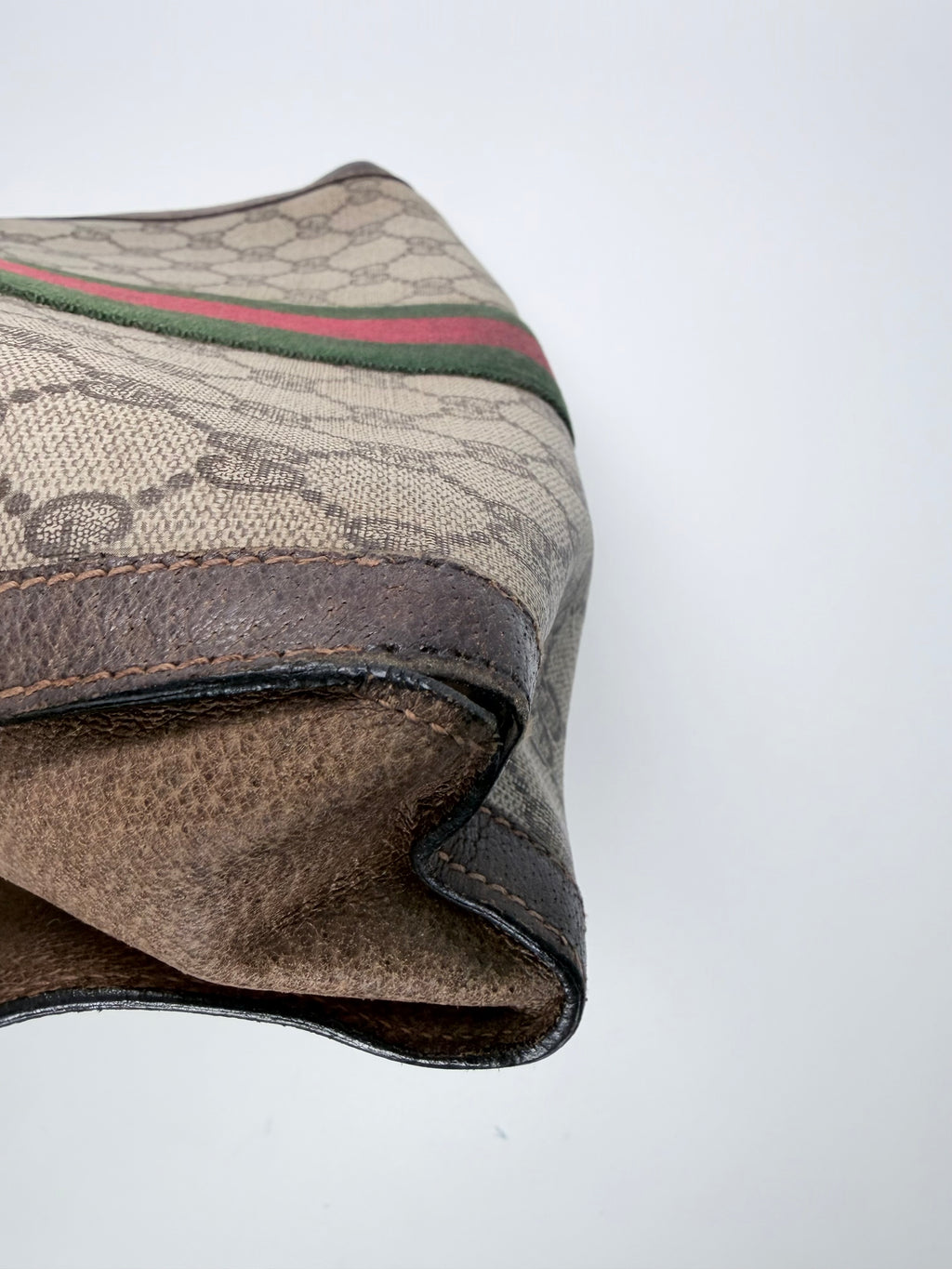 Vintage Gucci Sherry Line Clutch – PVC & Leather GG Pouch