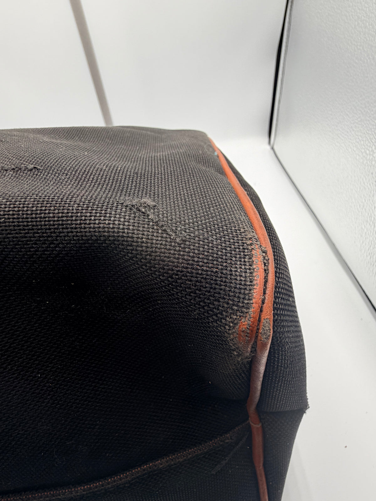 Yves Saint Laurent YSL Black Canvas Boston Bag