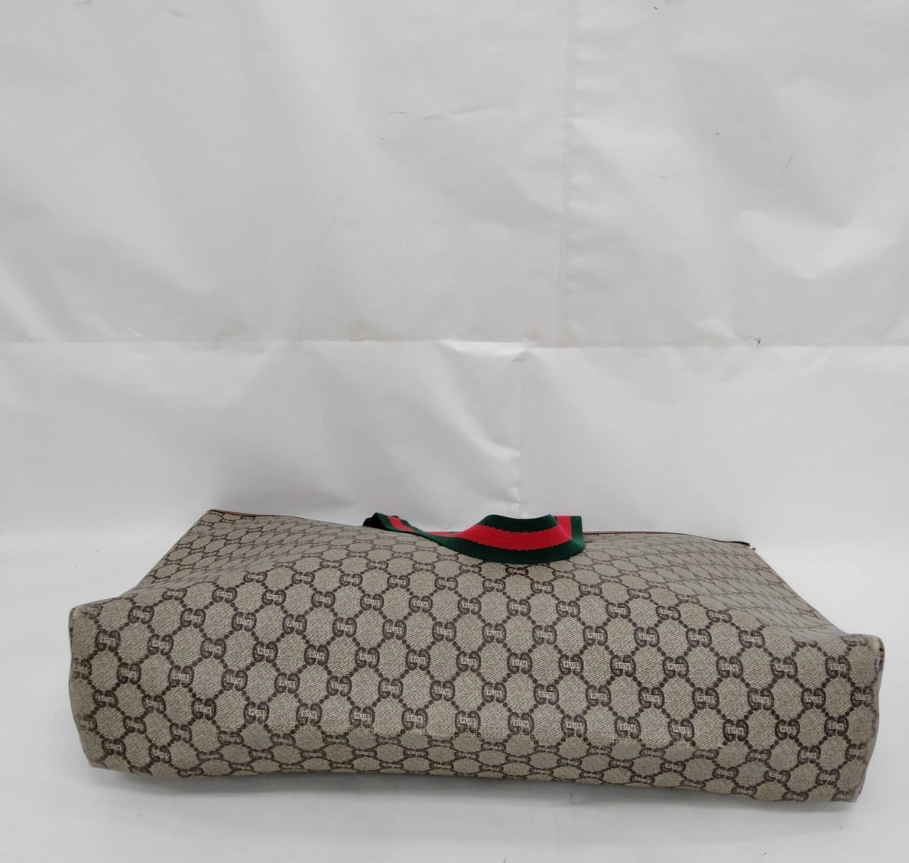 Gucci Plus GG Supreme Web Tote/ Travel Bag
