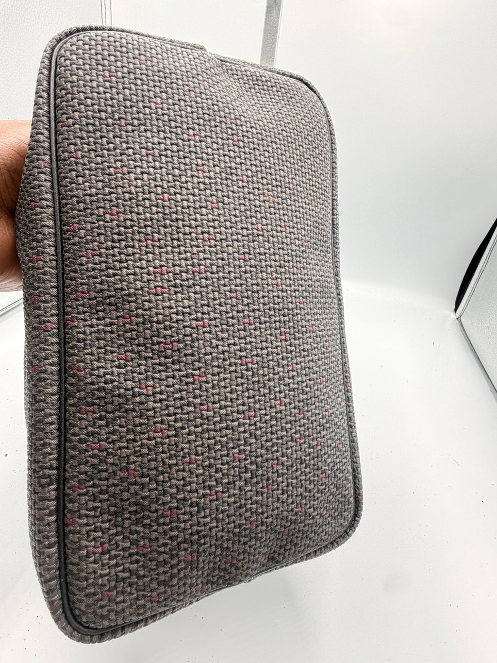 Vintage Yves Saint Laurent Woven Vanity Hand Bag