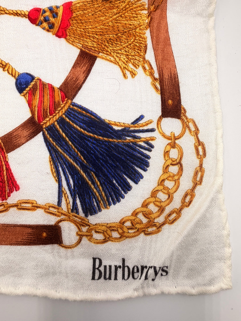 Burberrys Equestrian Crest Scarf