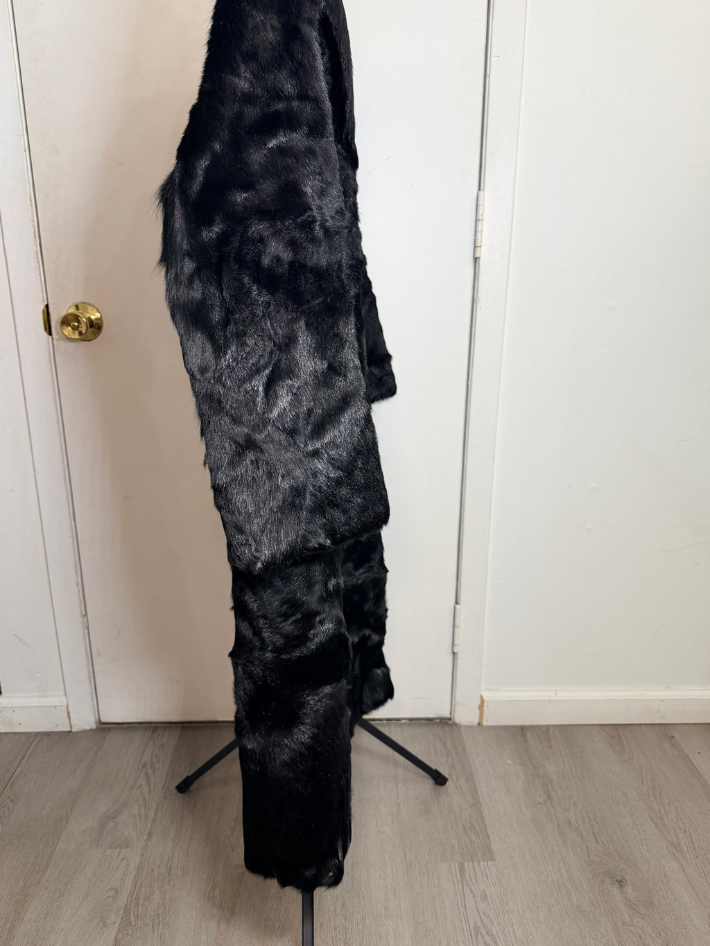 Vintage Black Mink Fur Coat – Large / XL 002