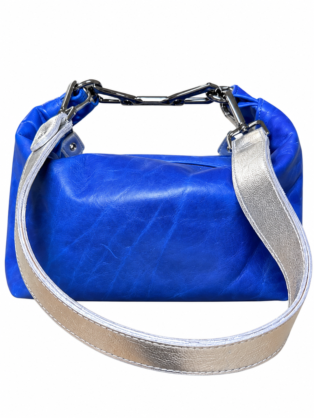Pierre Laborde One-of-One Royal Blue Pony Hair & Leather Bag